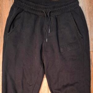 Puma Black Joggers Sweatpants Casual Comfort